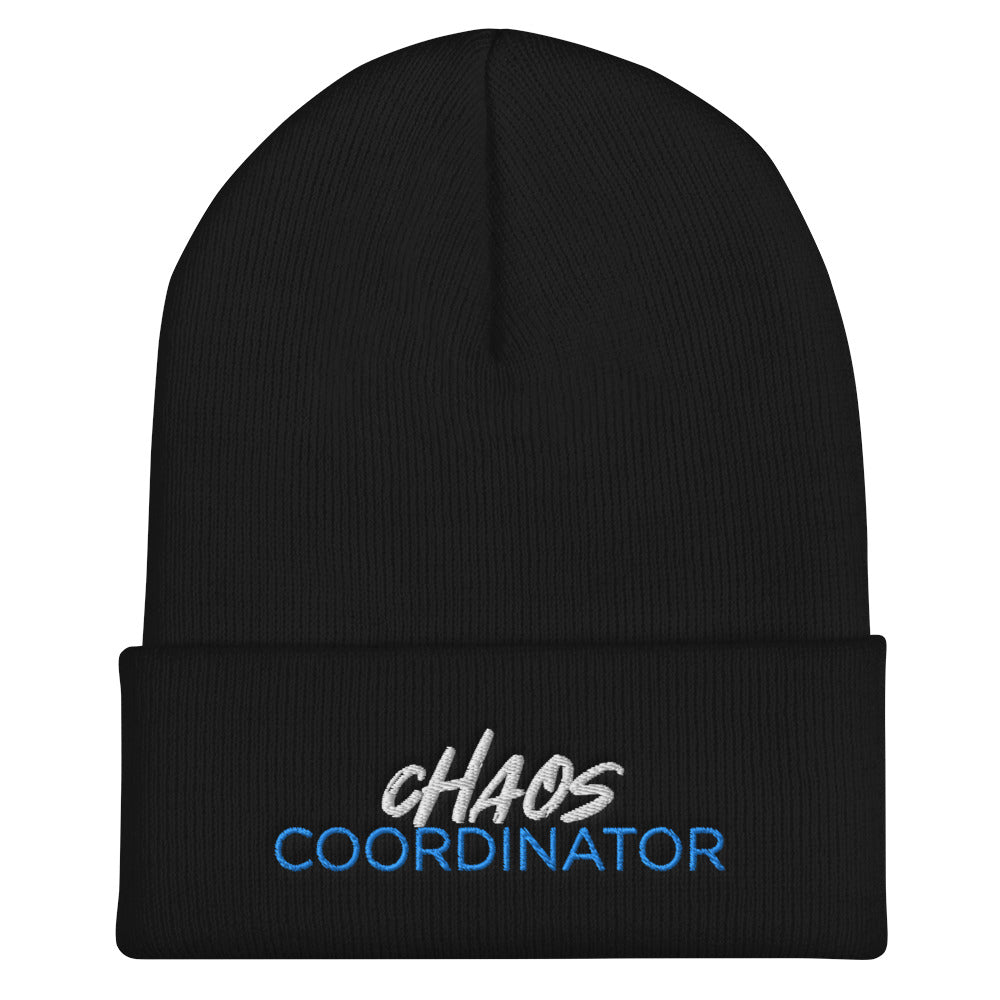 "Chaos Coordinator" Cuffed Beanie