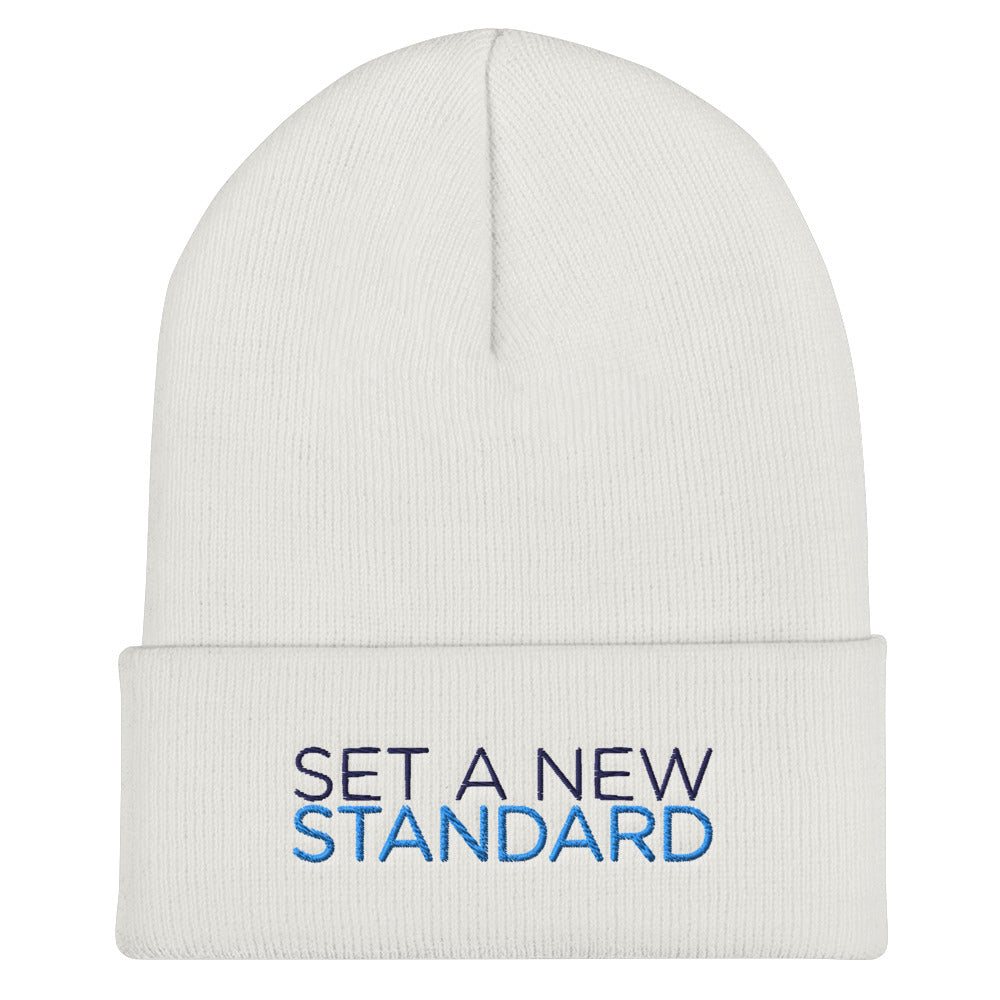 "Set A New Standard" Cuffed Beanie