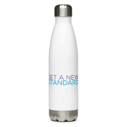 "Set A New Standard" Stainless Steel Water Bottle